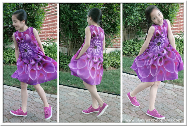 KidCuteTure Fiona Rosebud Dress for Summer  |  www.3Garnets2Sapphires.com