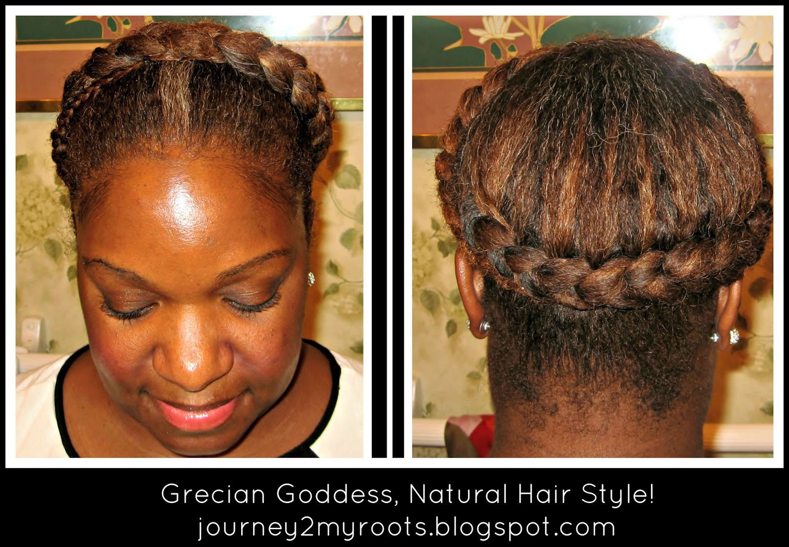 Journey To My Roots Grecian Goddess Natural Hair Style