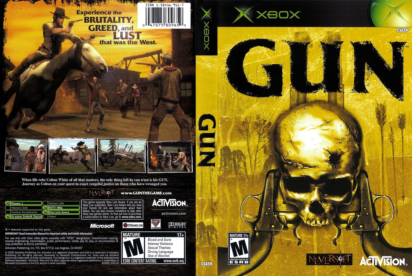 Gun XBOX Caverna dos Games
