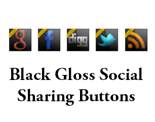 Black+Gloss+Social+Sharing+Buttons