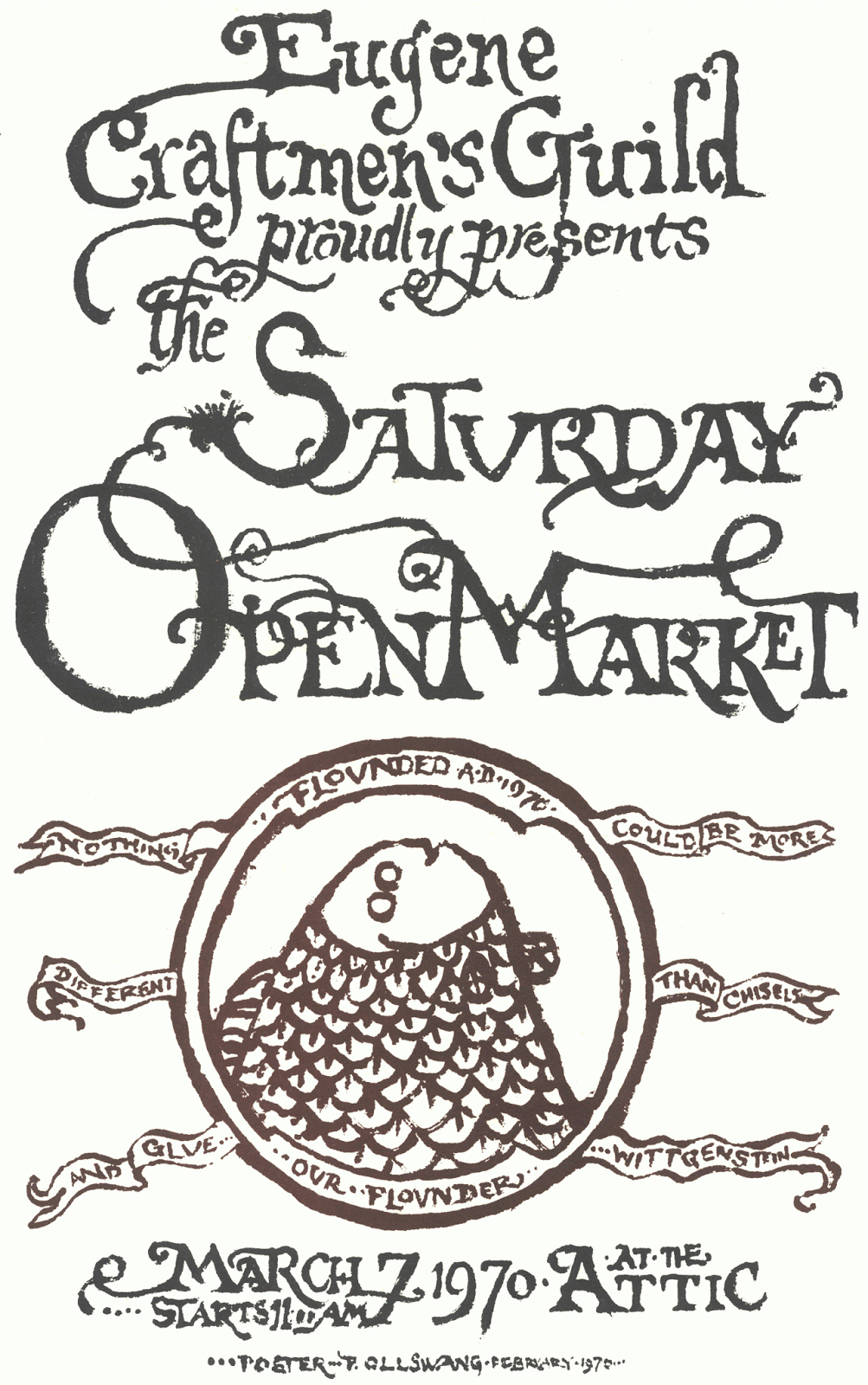 Paul Ollswang's 1970 Saturday Market Poster