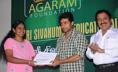 Surya at agaram foundation award event stills