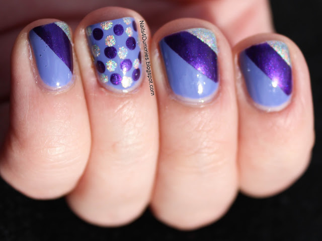 Purple Tape Mani