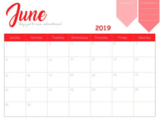 Free Printable Calendar June 2019 Free Printable Calendar June 2019