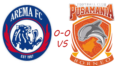 Arema FC Gagal Petik Poin Lawan Borneo FC