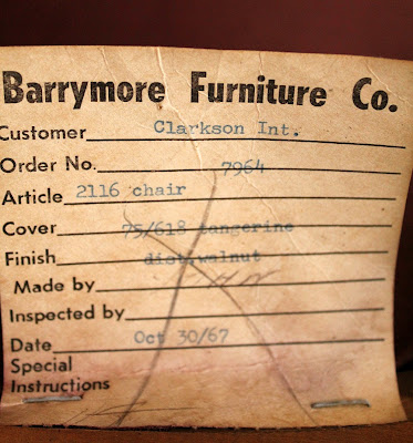 Vintage Furniture Tag