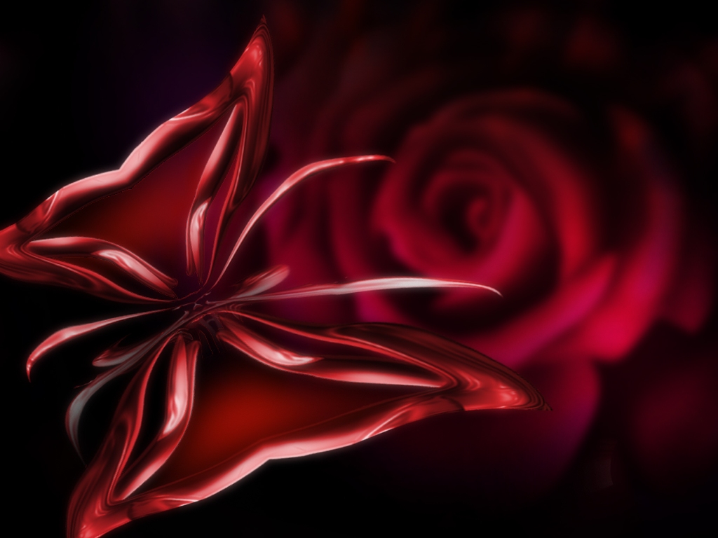 Red And Black Abstract Wallpaper |See To World