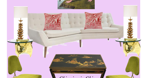 The Glam Pad: Chinoiserie Chic in Florida: The Living Room