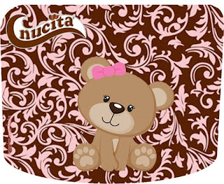 Cute Bear Free Printable Candy Bar Nucita Labels.