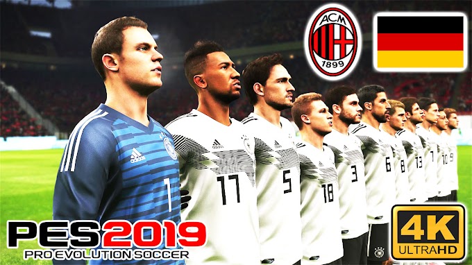 PES 2019 | AC Milan vs Germany | Other League | PC GamePlaySSS