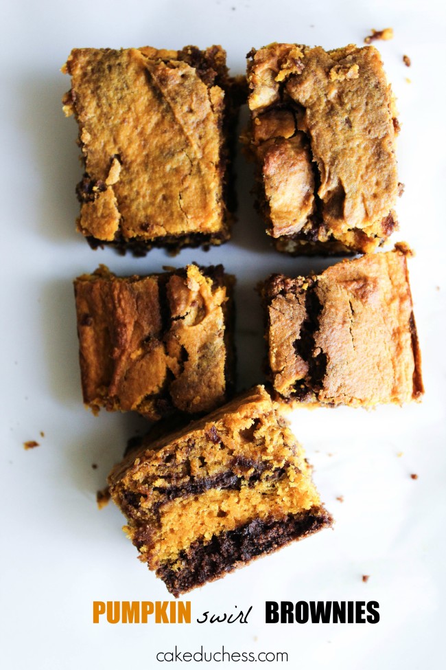 Pumpkin Swirl Brownies Savoring Italy