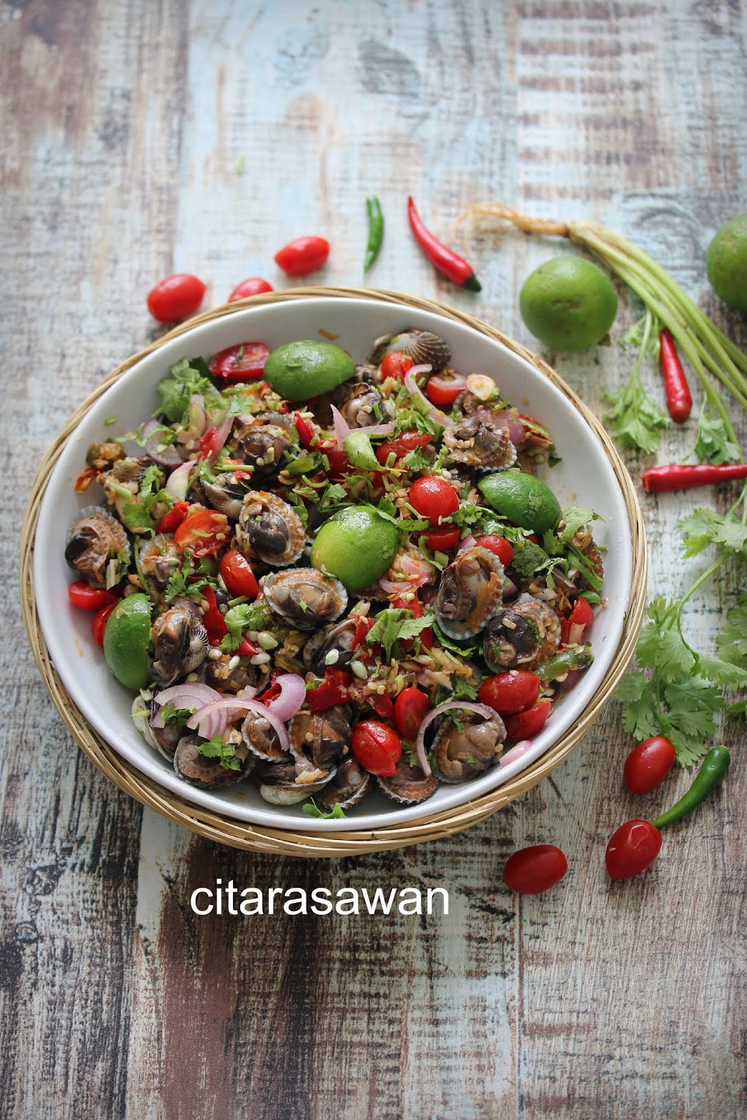 Kerabu Kerang Ala Thai Resepi Terbaik