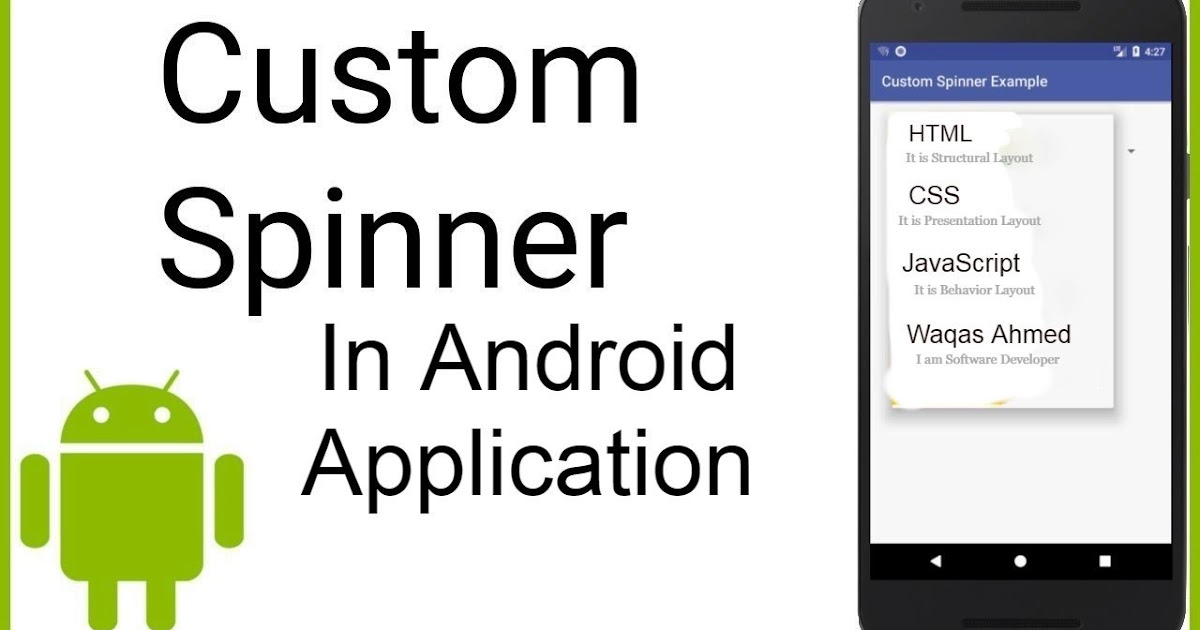 Add Custom Spinner in Android Application Using Android Studio in a minute