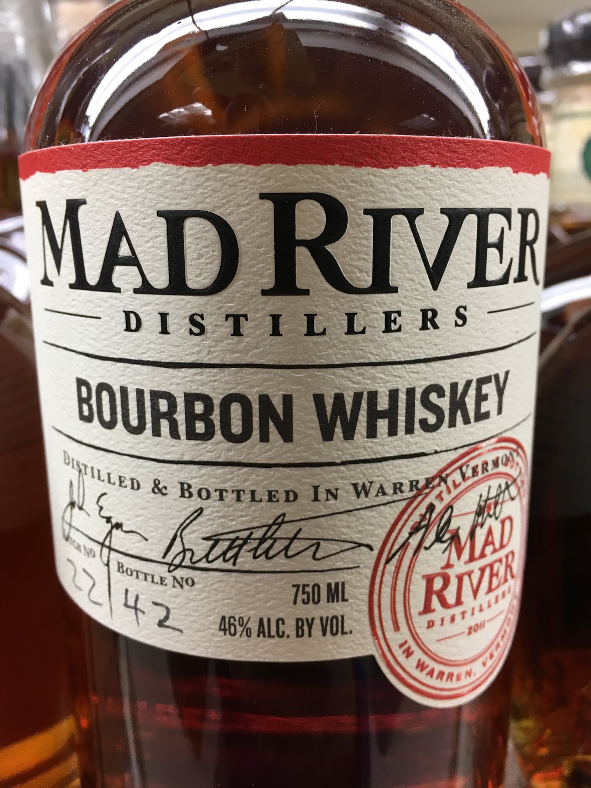 East Coast Wineries Mad River Bourbon Mad Delicious! (VT)