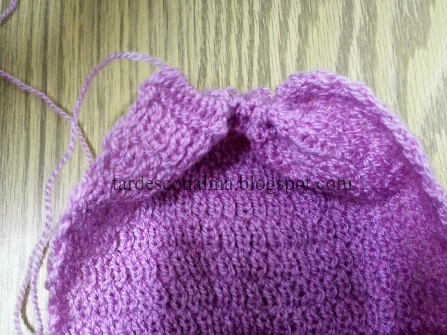 DIY tutorial 2 agujas calceta agujas circulares fácil barato lana paso a paso