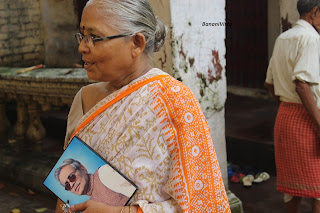 Smt. Purnima Sen didn't leave her husband for a moment, Late Sri Samir Kumar Sen