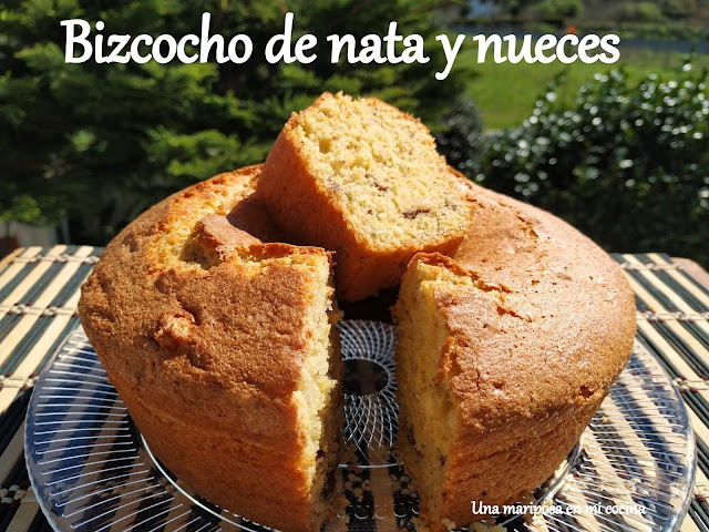 Bizcocho De Nata Y Nueces