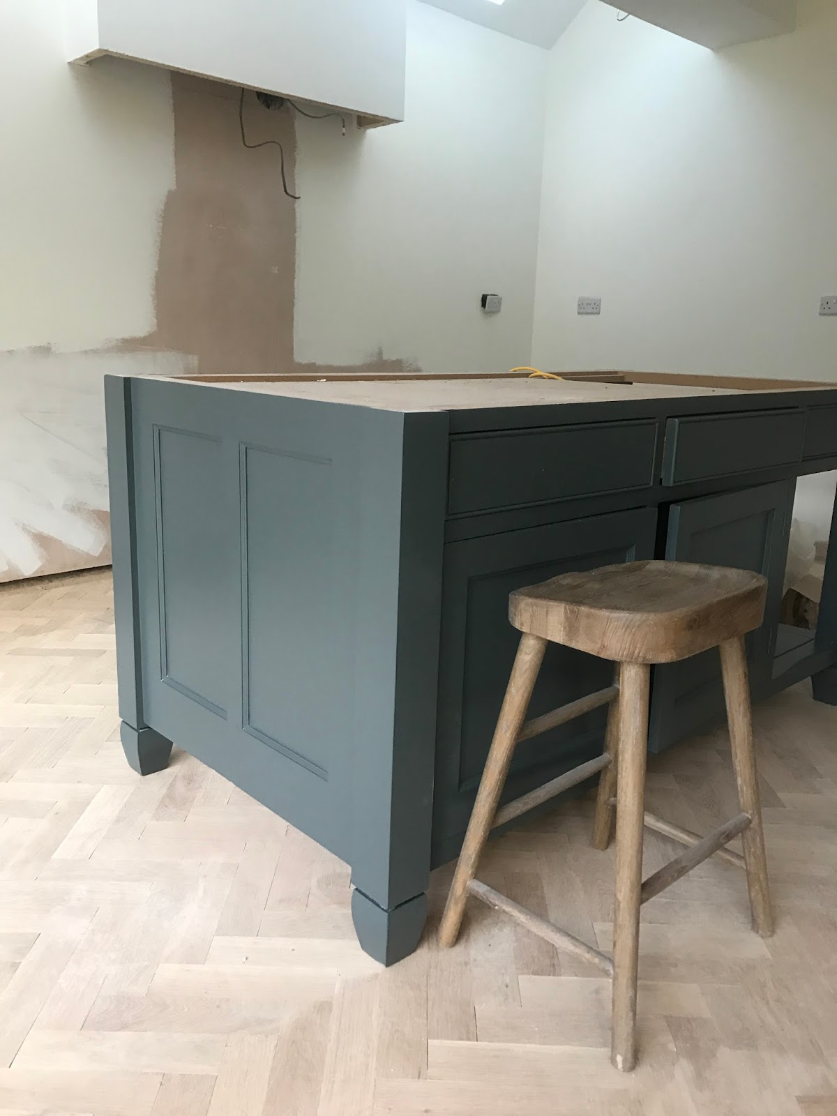 Makeover Painting Kitchen Units with Farrow & Ball Roses and Rolltops