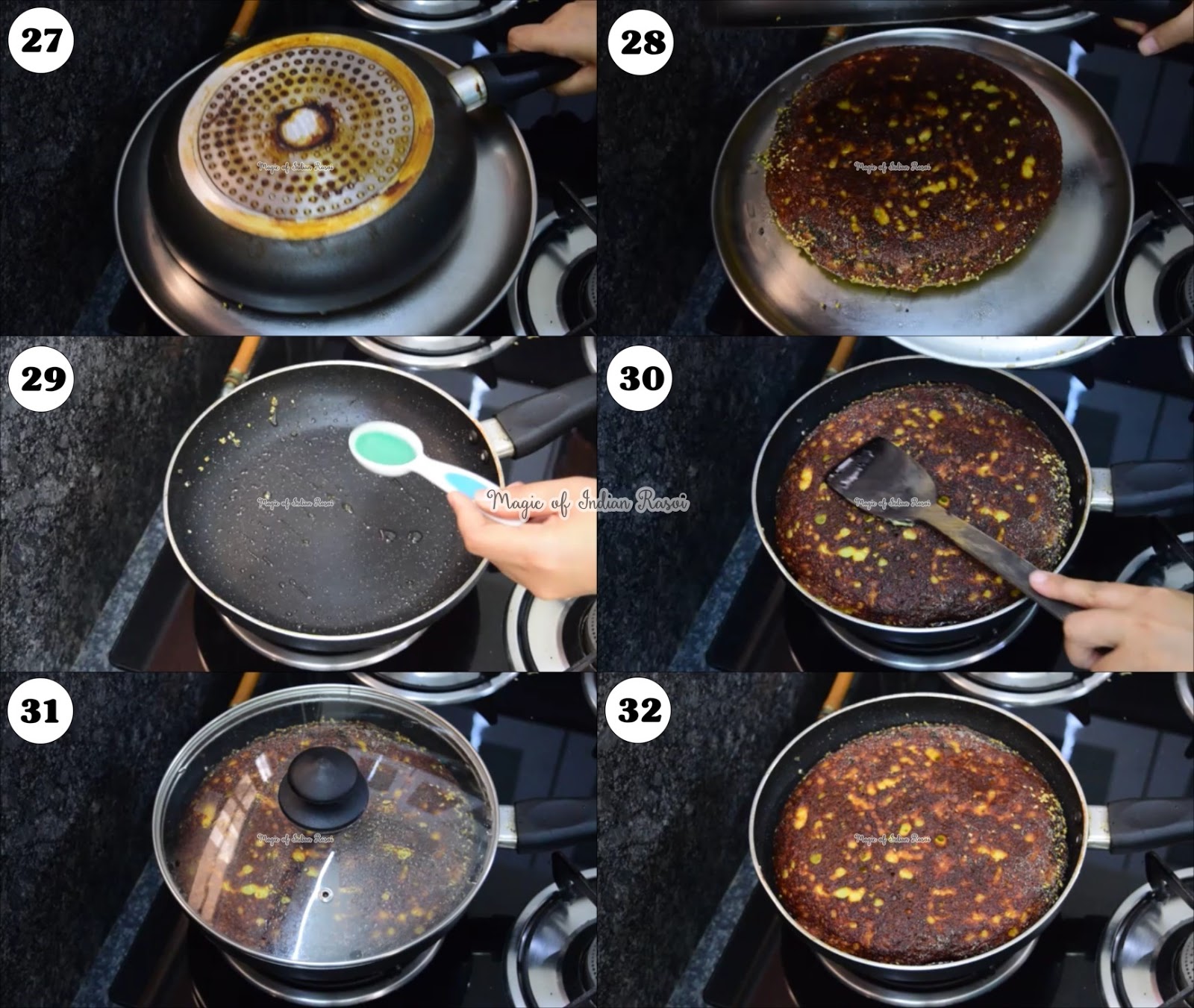 Gujarati Handvo in Pan/Without Oven Recipe Magic of Indian Rasoi