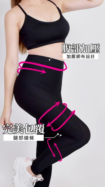 新上市!一件即擁有塑身褲與壓力褲的機能性，將修飾女性線條的腹部加壓 & 雙線條加壓等八大功能設計結合