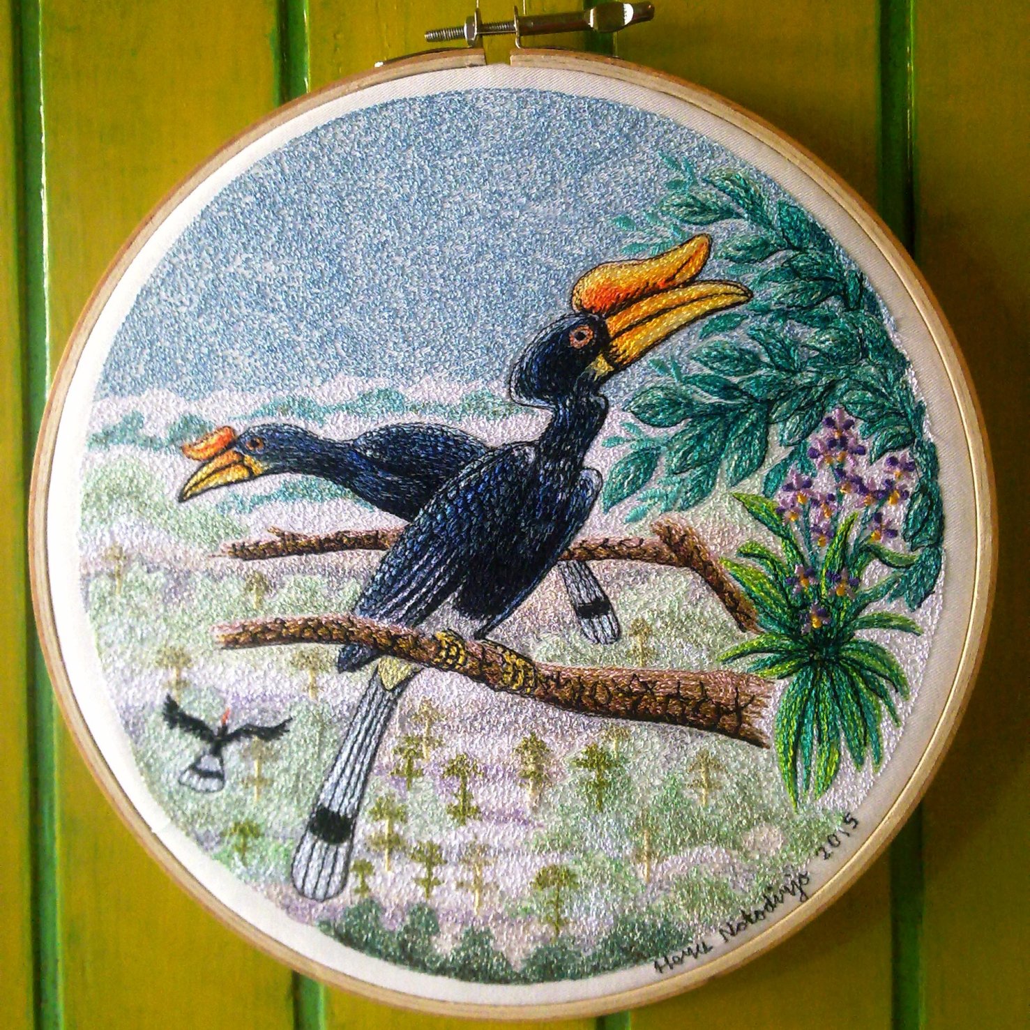 Lukisan Burung Enggang Cikimm Com