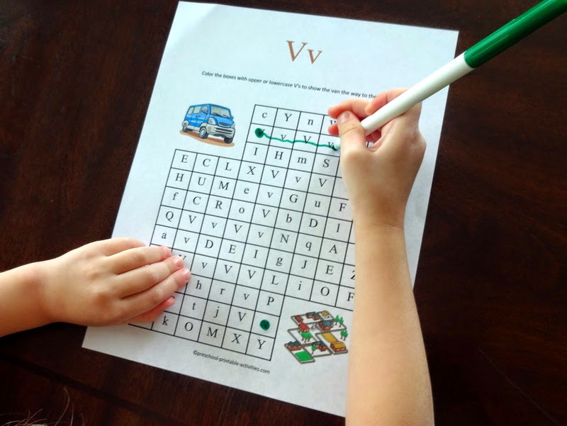 Mom's Tot School: The Letter V