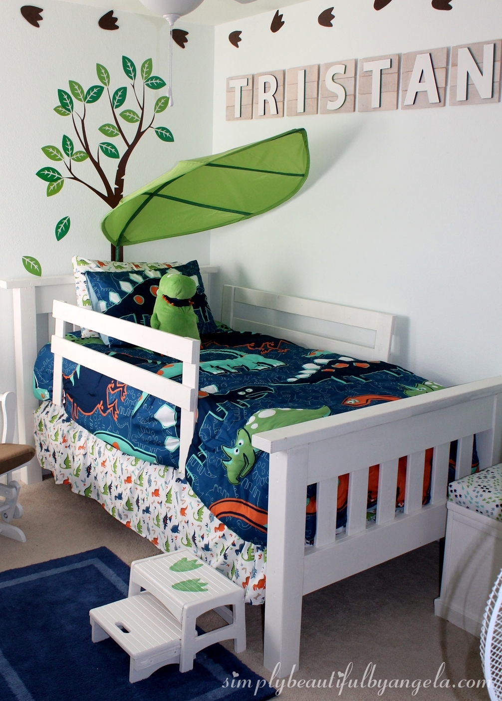 DIY Toddler Bed Rails | Simply Beautiful By Angela