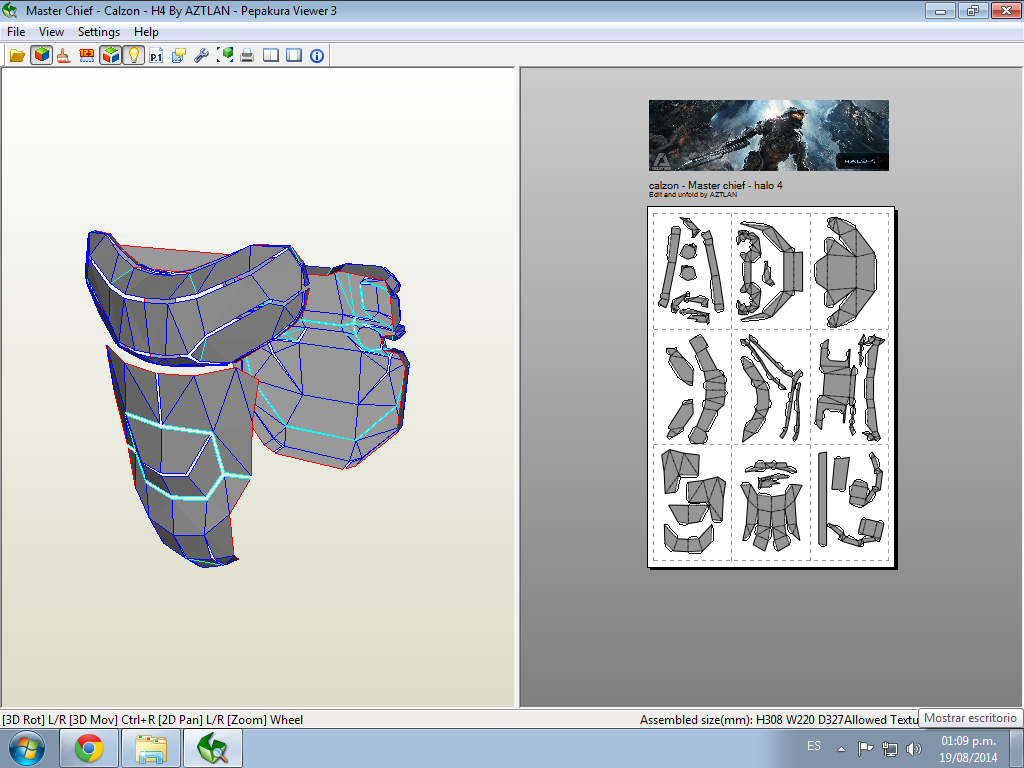 halo 4 pepakura foam files halo 4 pepakura foam files