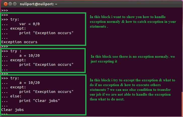 Techtecno2u: Basic part-8 | Exception Handling