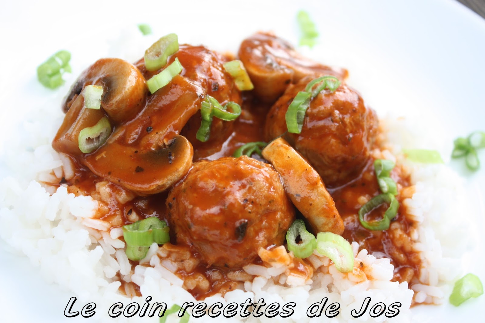 Le coin recettes de Jos: BOULETTES DE VEAU, SAUCE TOMATE