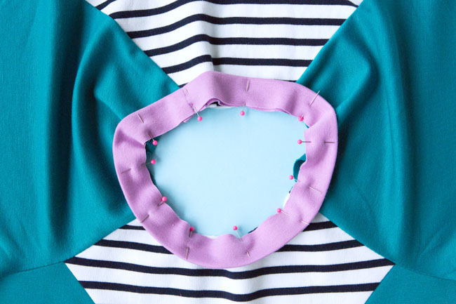 Sewing Zadie - How to attach a jersey neckband - Tilly and the Buttons
