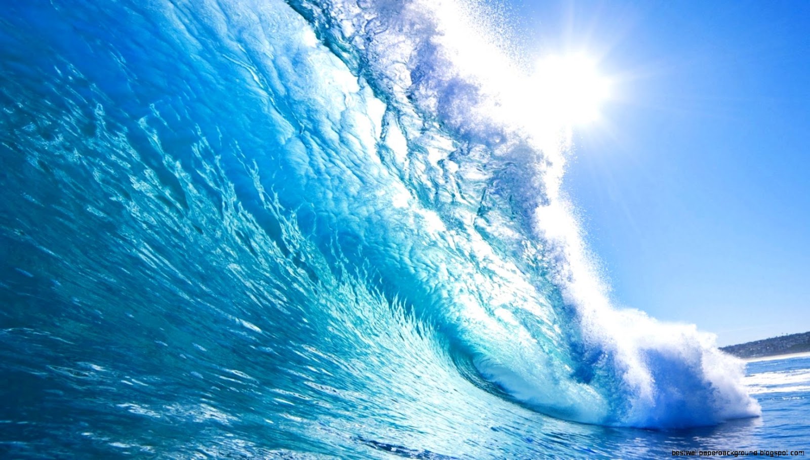 Crystal Blue Water Beach Waves