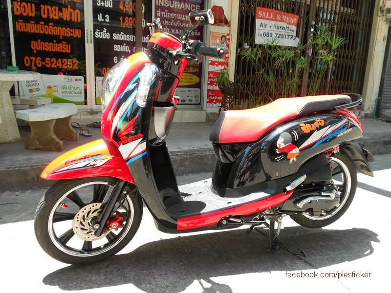 Kumpulan Modifikasi  Honda Scoopy  Ala Ple Sticker  Phuket 