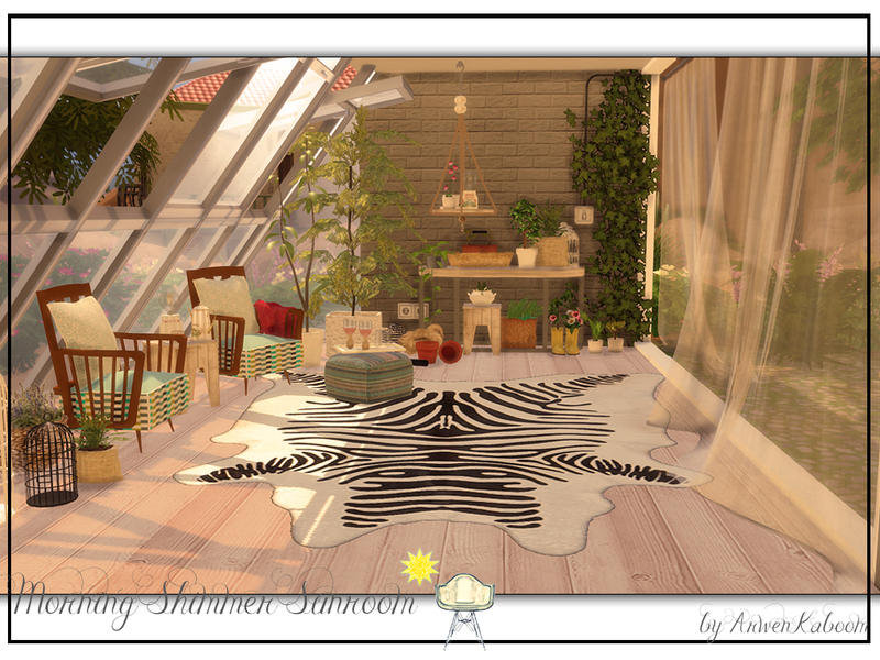 Sims 4 CC's The Best Morning Shimmer Sunroom by ArwenKaboom