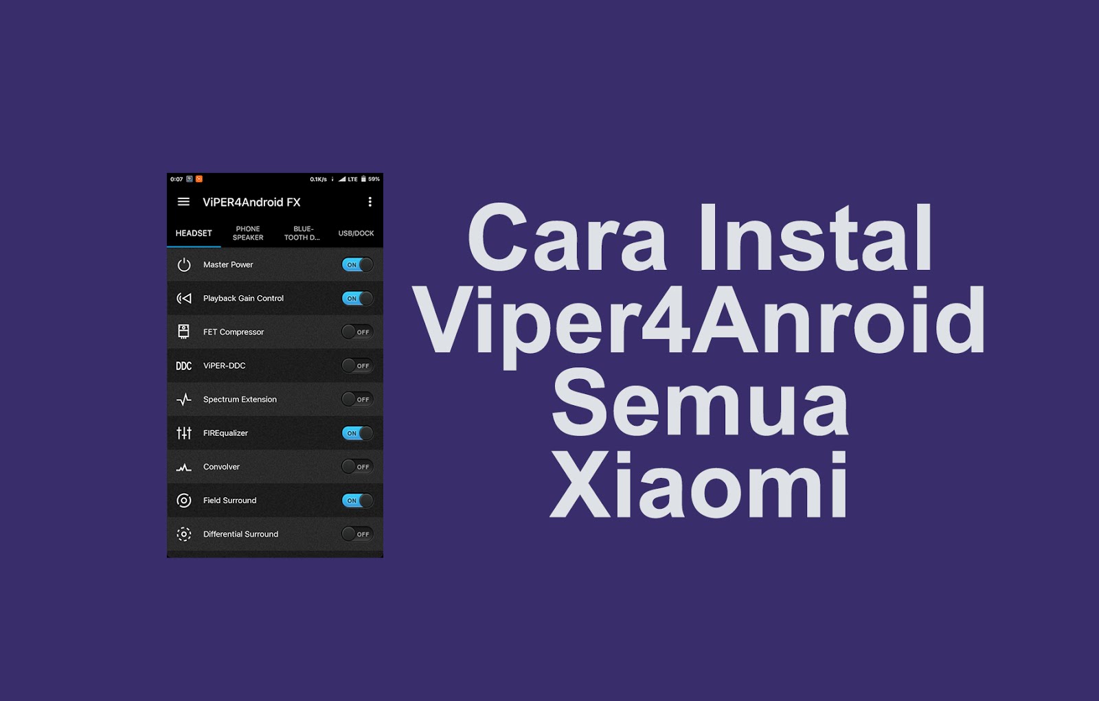  kalau sekarang saya akan menulis cara instal viper Cara Instal Viper4Anroid Semua Xiaomi