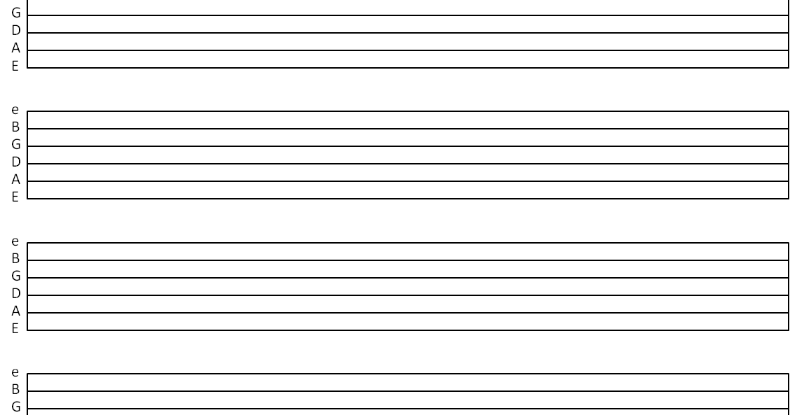 Printable Tabs