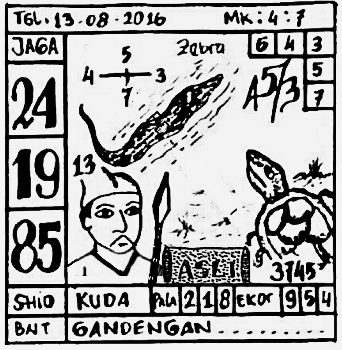 Indowlatoto: Syair Sgp Sabtu 13 Agust 2016