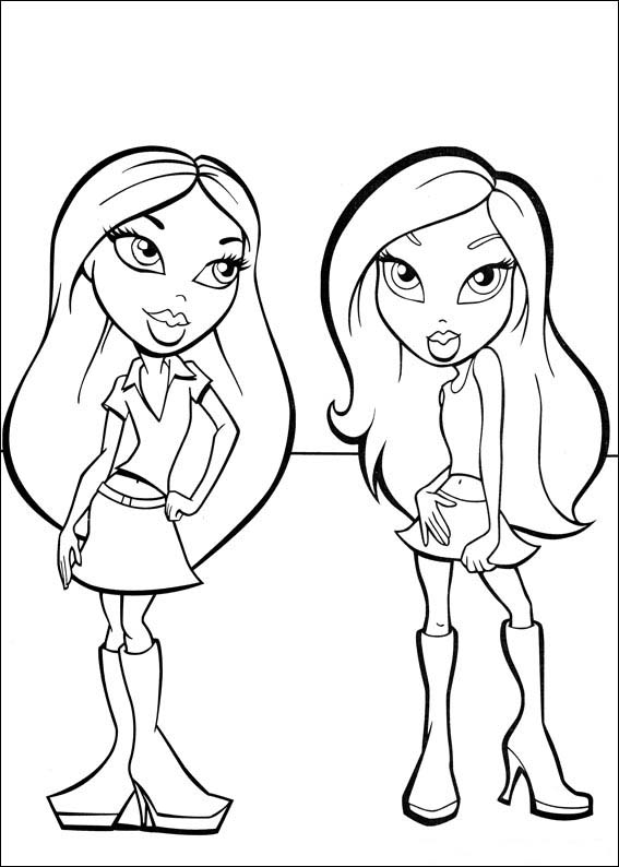 Free Printable Coloring Pages - Cool Coloring Pages: Bratz Coloring Pages