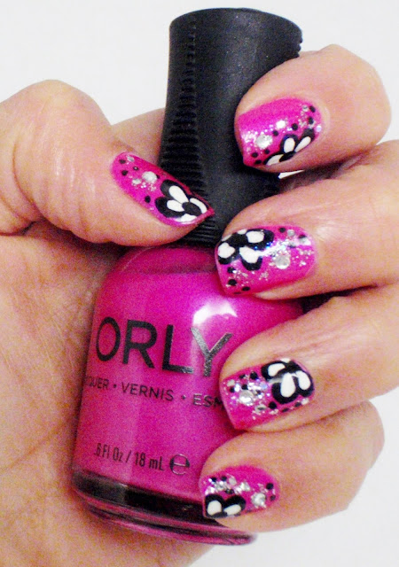 flower nail designs with orly polish