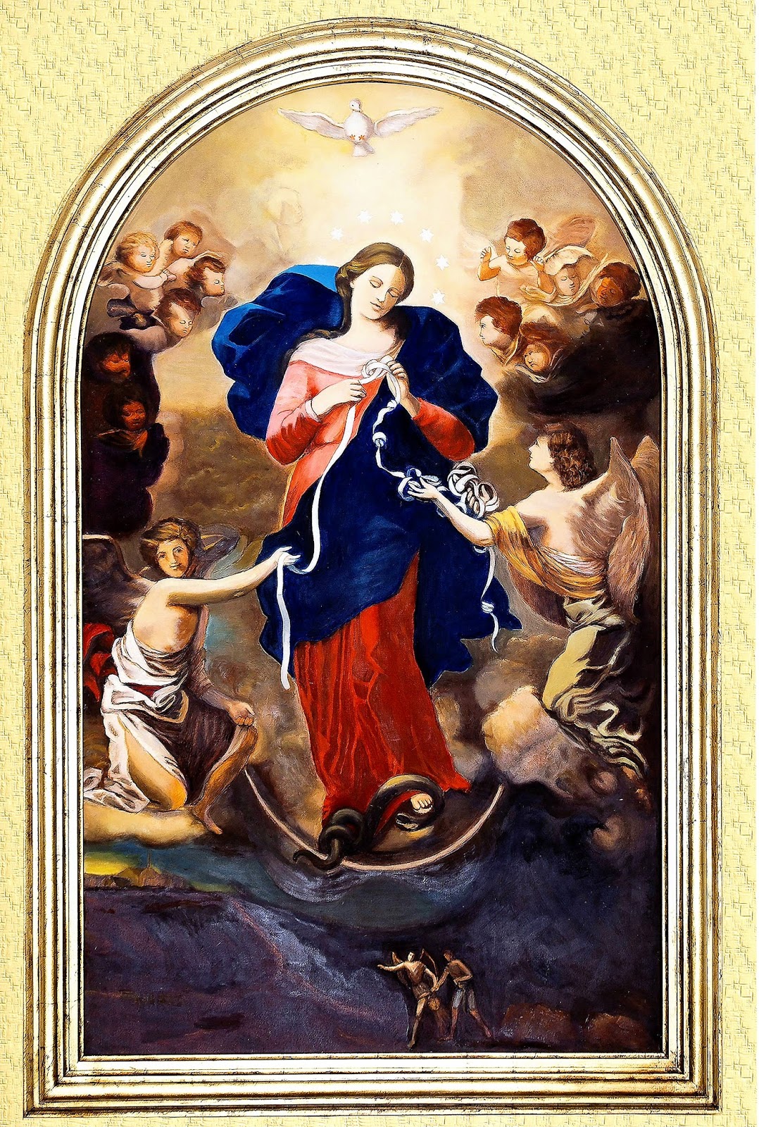 Novena a Maria che Scioglie i Nodi Immagine di Maria che scioglie i nodi