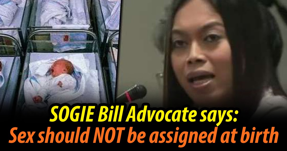 SOGIE bill advocate: 'Do NOT Assign Gender at Birth'