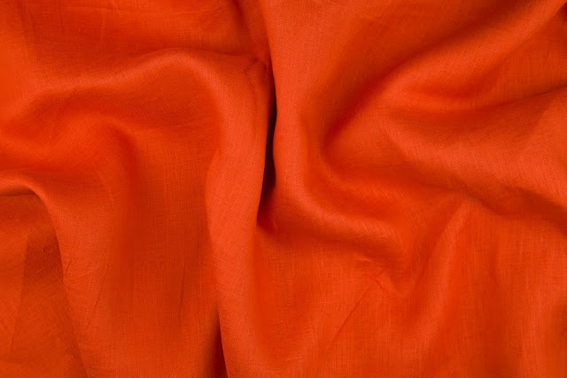 Burnt Orange Handkerchief Linen Fabric