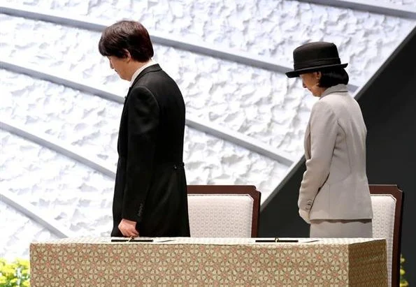 Prince Akishino and Princess Kiko attended the seventh national memorial service for victims of 2011 earthquake and tsunami disaster in Tokyo