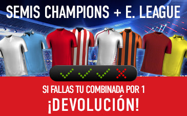 sportium bono 50 euros seguro combinada Champions Europa League 3 mayo sportium bono 50 euros seguro combinada Champions Europa League 3 mayo