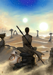 rey wars star fanart bb soniamatas fan bb8 starwars artwork force jakku fascinating droid deviantart awakens side kylo ren da
