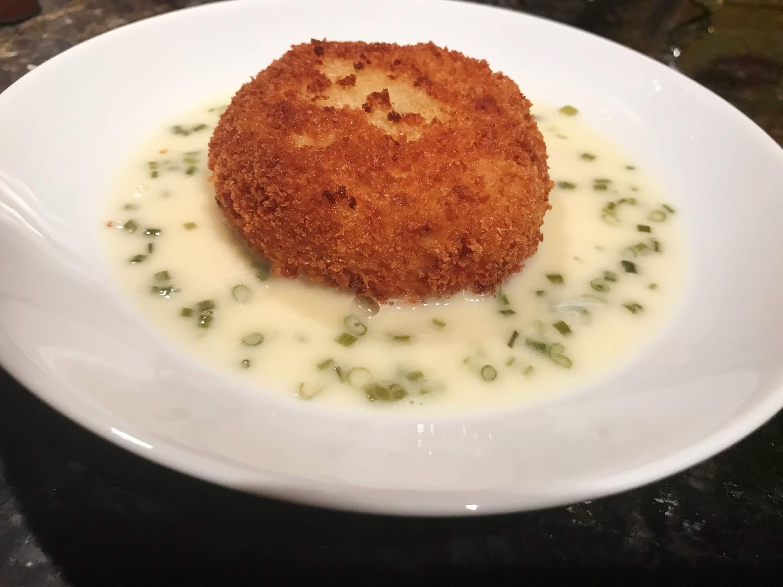 Coco's Cooking Crab Cakes with Spinach and Beurre Blanc