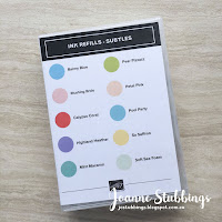 Jo's Stamping Spot - 2018 Colour Revamp Ink Refill Case Inserts - Subtles