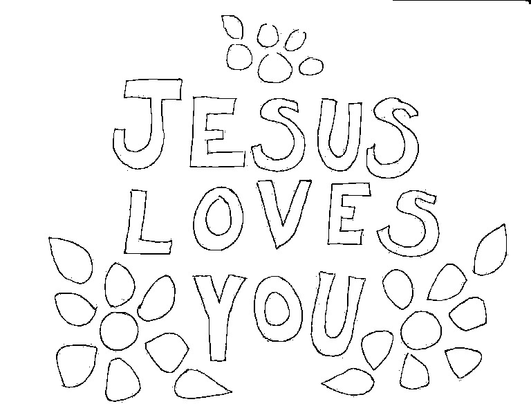 valentine for jesus coloring pages - photo #34