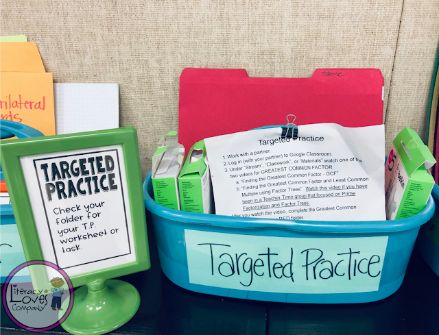 Organizing materials for your W.I.N. Block math stations can be a challenge.  Get some  management ideas from Literacy Loves company.