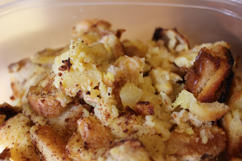 THE BUSY MOM CAFE Pineapple Bread Pudding